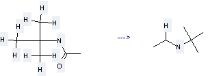 Acetamide,N-(1,1-dimethylethyl)- can be used to produce ethyl-tert-butyl-amine by heating